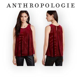 Anthropologie Sunday In Brooklyn **Burgundy Velvet Tank Size size S**